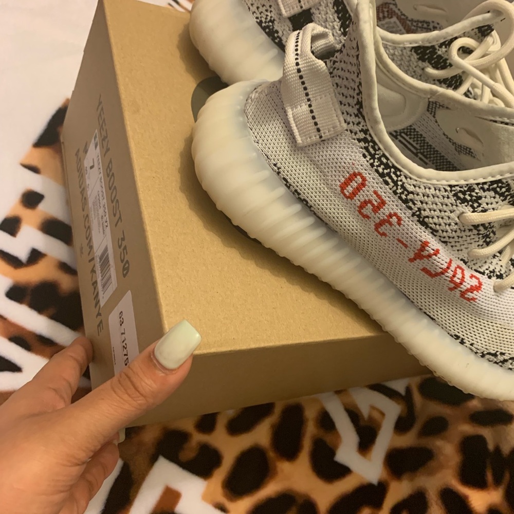 Zebra yeezys